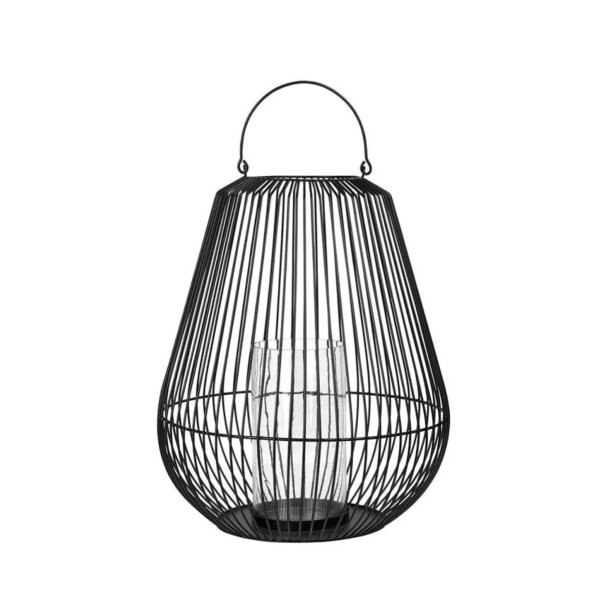 Blomus NIDEA Laterne M, stilvolles Lichtspiel, windgeschützt, robustes Design
