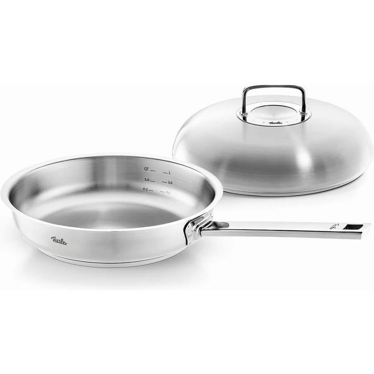 Fissler Original-Profi Collection Bratpfanne 28 cm, Edelstahl 18/10, Hochraumdeckel, CookStar Boden