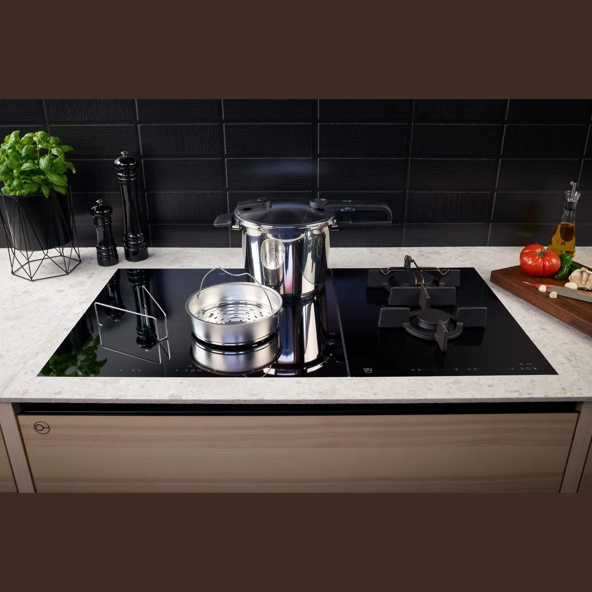 Fissler Schnellkochtopf Vitaquick Edition, 2-tlg. Set, 4,5 oder 6 Liter — Edelstahl, Dünsteinsatz, Made in Germany 3