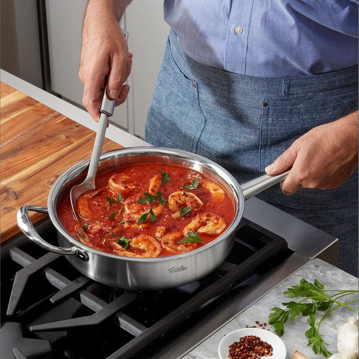 Fissler M5 Pro-Ply Topfset, 7-teilig, Edelstahl 18/10, präzise Wärmeverteilung 4