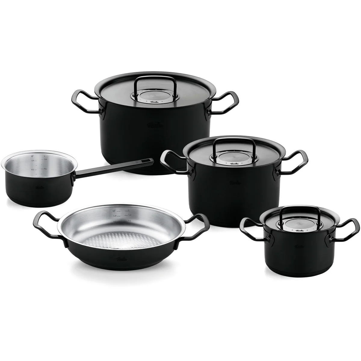 Fissler Original-Profi Collection ShadowLine, 8-tlg. Set, Edelstahl 18/10, limitierte Edition