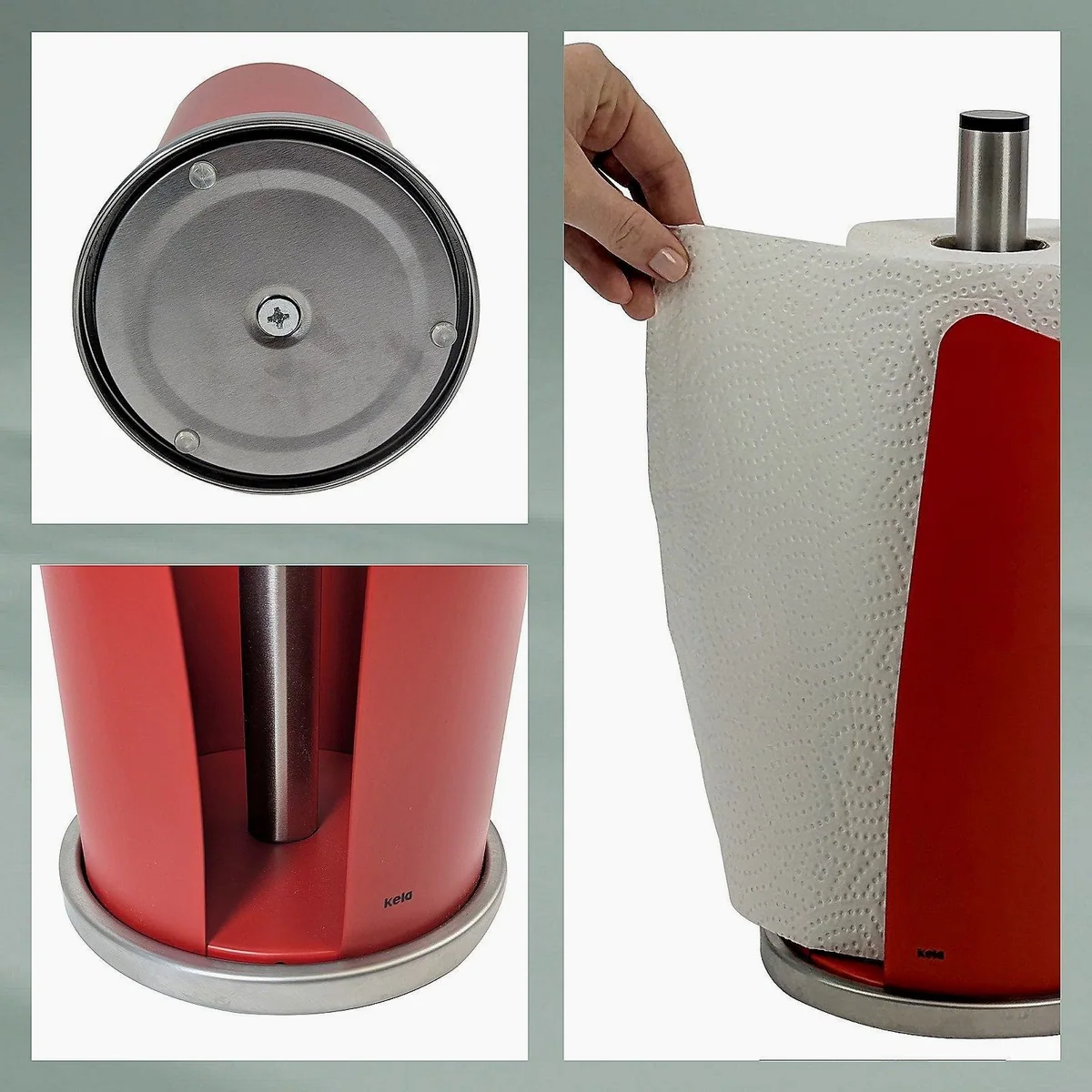 Kela Küchenrollenhalter Stella, stabil, modern, farbenfroh 4