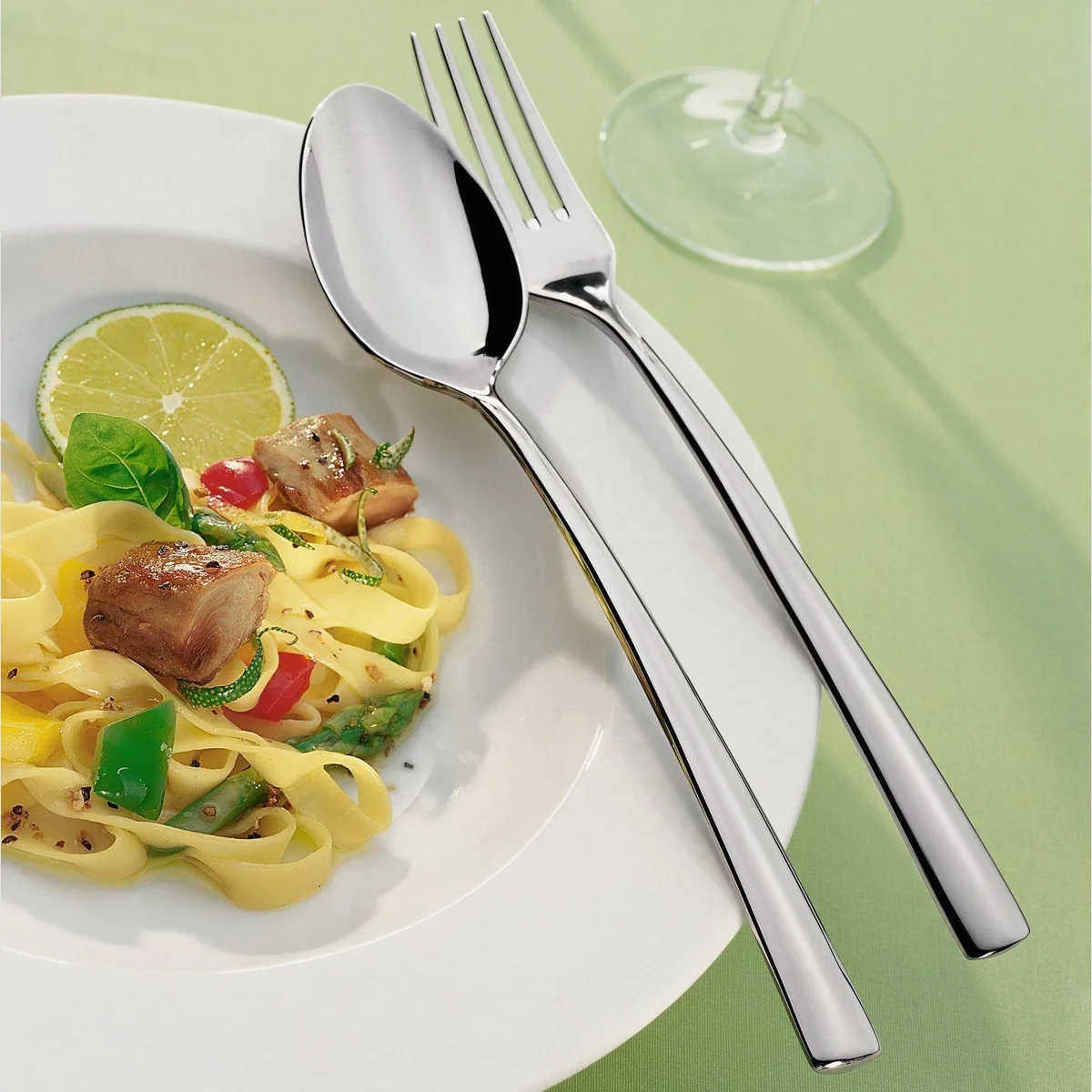 Villeroy & Boch Piemont Tafelbesteck, 24-teilig, für 6 Personen, Edelstahl 18/10 3