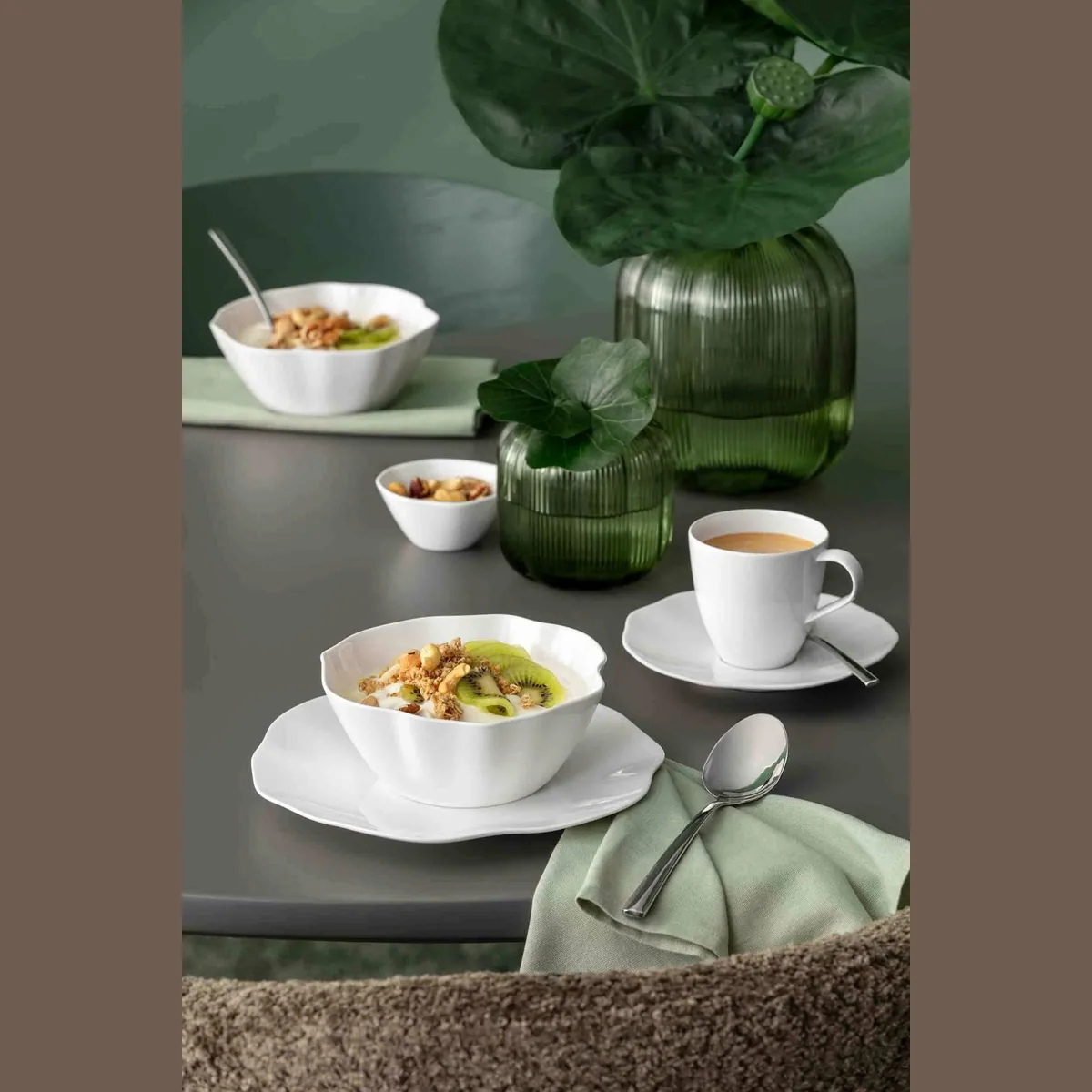 Villeroy & Boch Pura Frühstücks-Set, 18-teilig, für 6 Personen, Porzellan 3