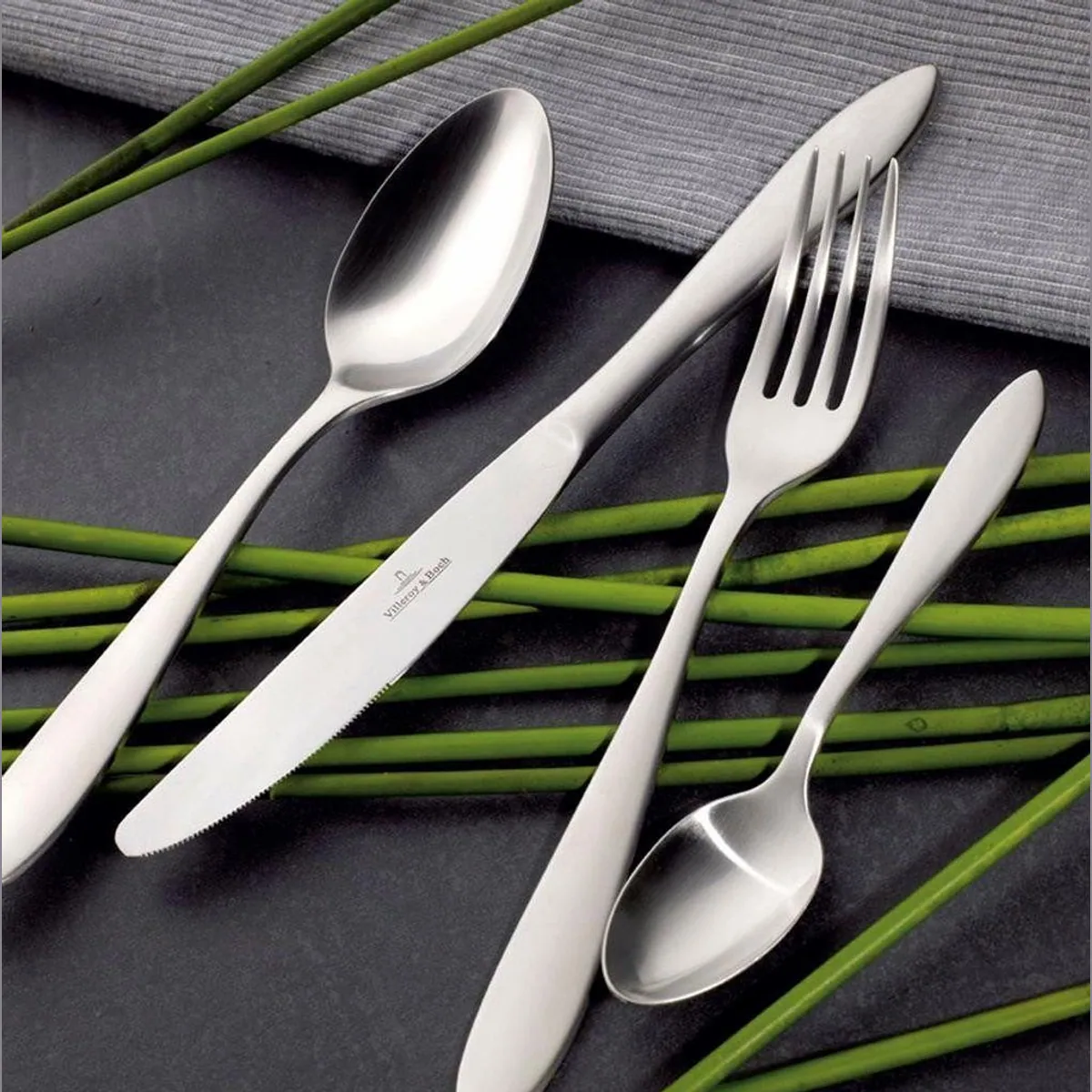 Villeroy & Boch Besteck-Set Arthur, zeitloses Design, spülmaschinenfest — 144-teilig für 6 Personen 3