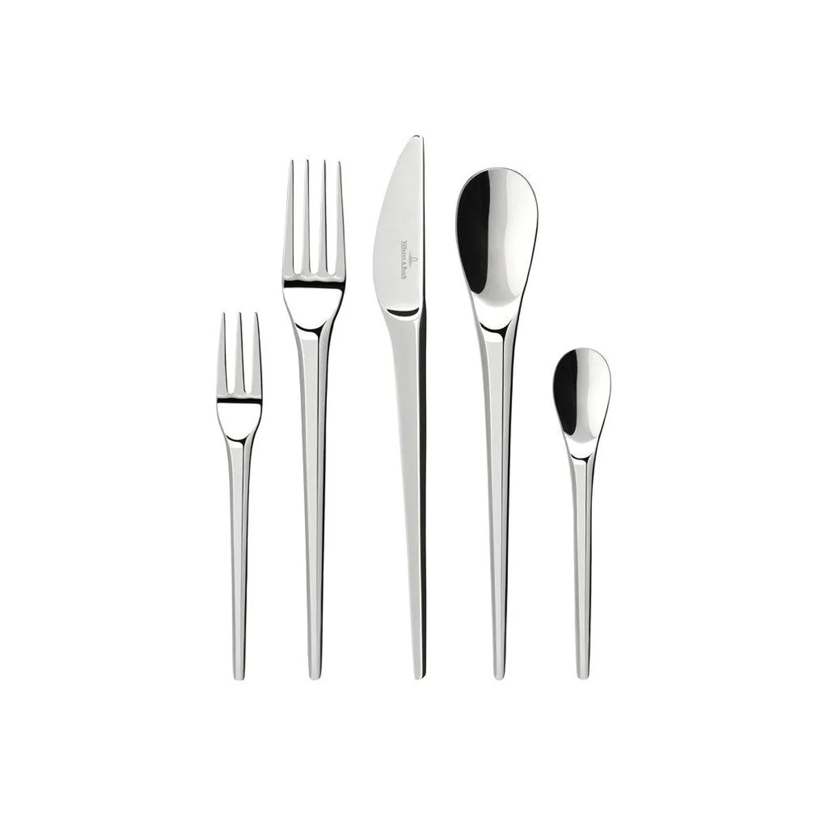 Villeroy & Boch NewMoon Besteck-Set, 180-teilig, Edelstahl, spülmaschinenfest