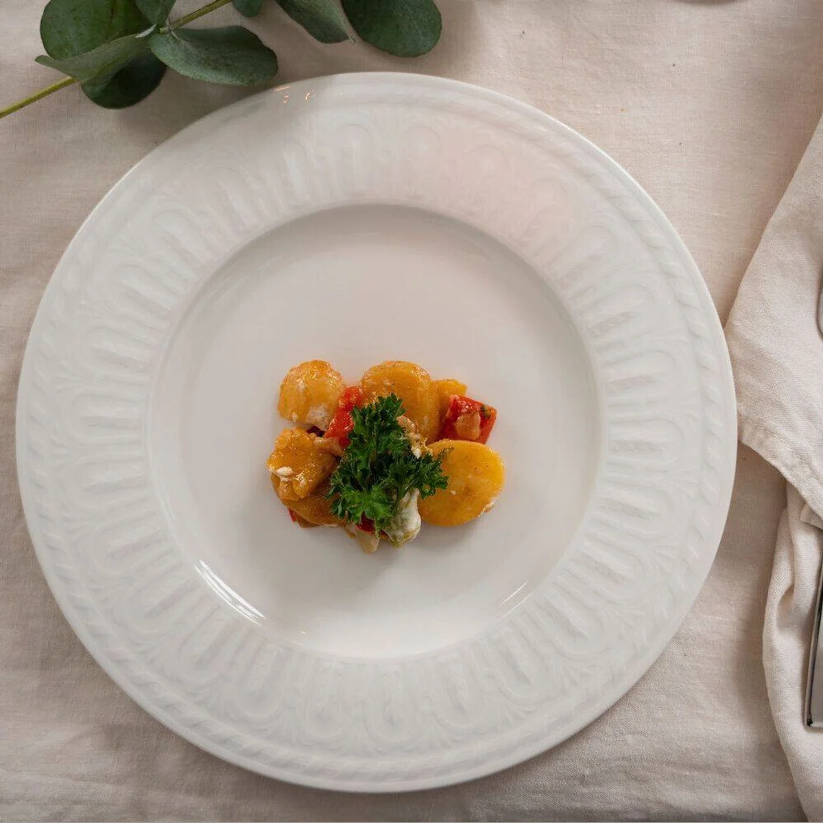 Villeroy & Boch Cellini Suppenteller Set, 12-teilig, für 6 Personen — edles Design, mikrowellengeeignet, pflegeleicht 3