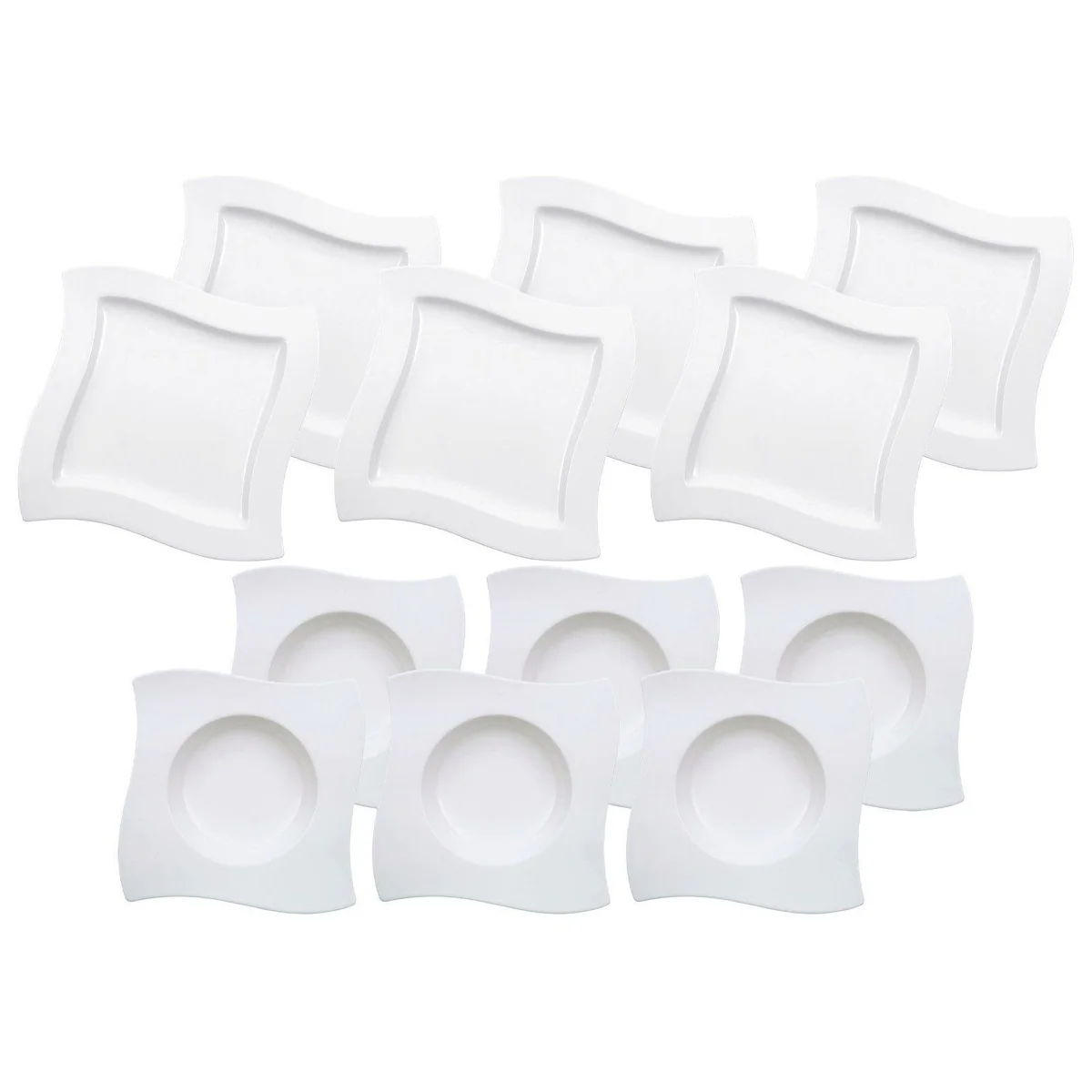 Villeroy & Boch NewWave Tafelservice, 12-teilig, für 6 Personen, Porzellan