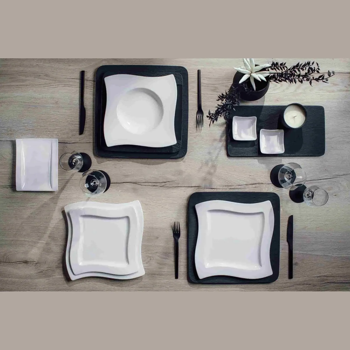 Villeroy & Boch NewWave Tafelservice, 12-teilig, für 6 Personen, Porzellan 5