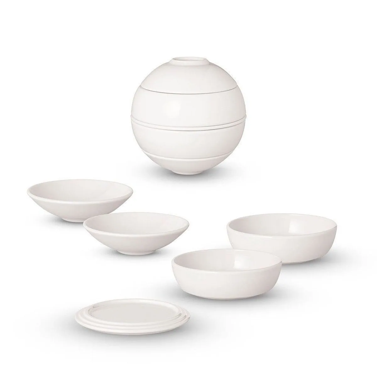 Villeroy & Boch Servier-Set Iconic LaPetiteBoule, 5-tlg, elegantes Design, mikrowellen- und spülmaschinenfest 2