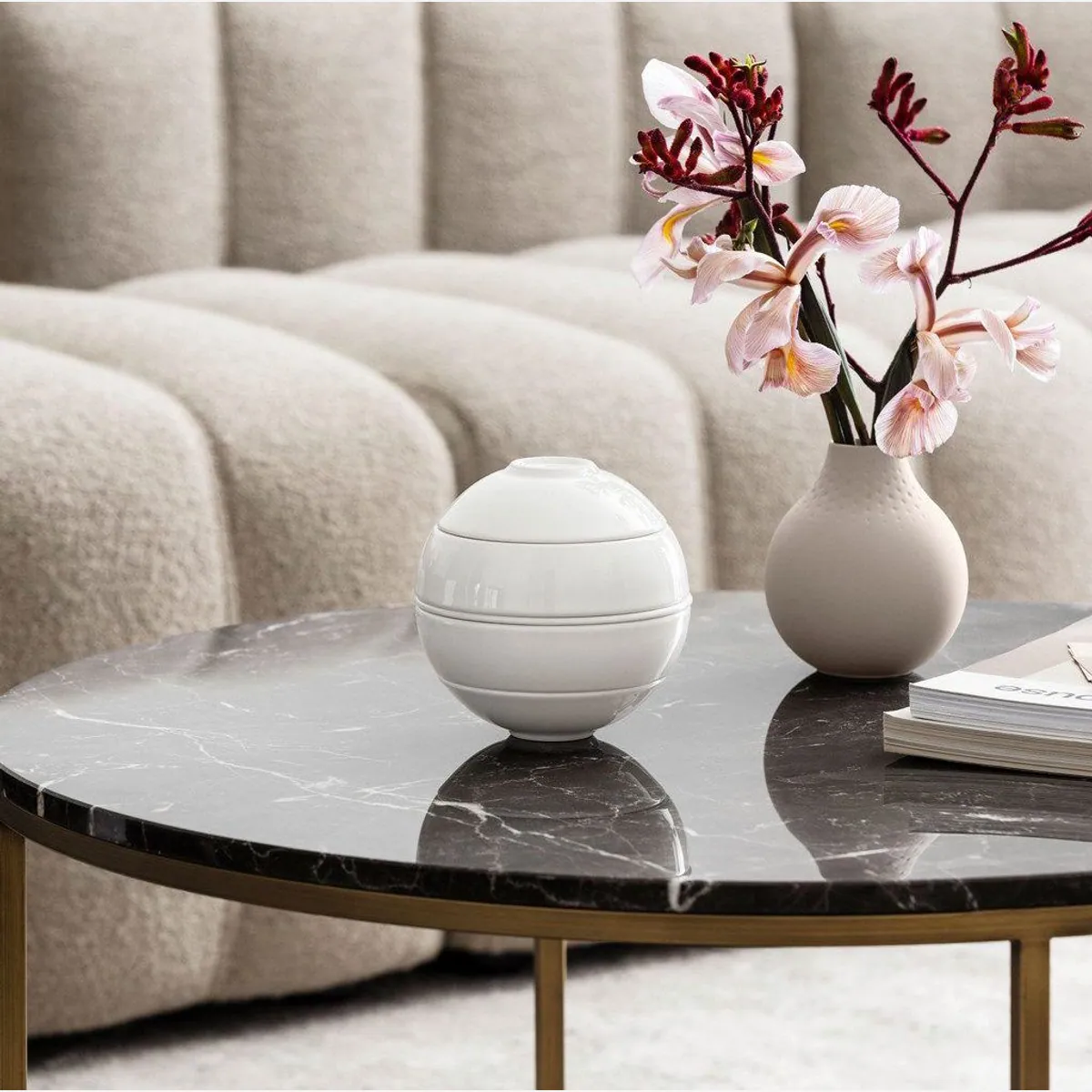 Villeroy & Boch Servier-Set Iconic LaPetiteBoule, 5-tlg, elegantes Design, mikrowellen- und spülmaschinenfest 4