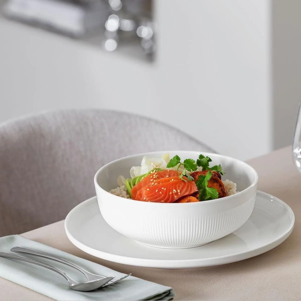 Villeroy & Boch Afina Frühstücks-Set, 18-teilig, für 6 Personen, Porzellan 3