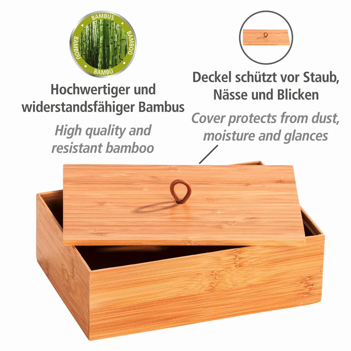 WENKO Aufbewahrungsbox Terra, mit Deckel und praktischer Schlaufe 3
