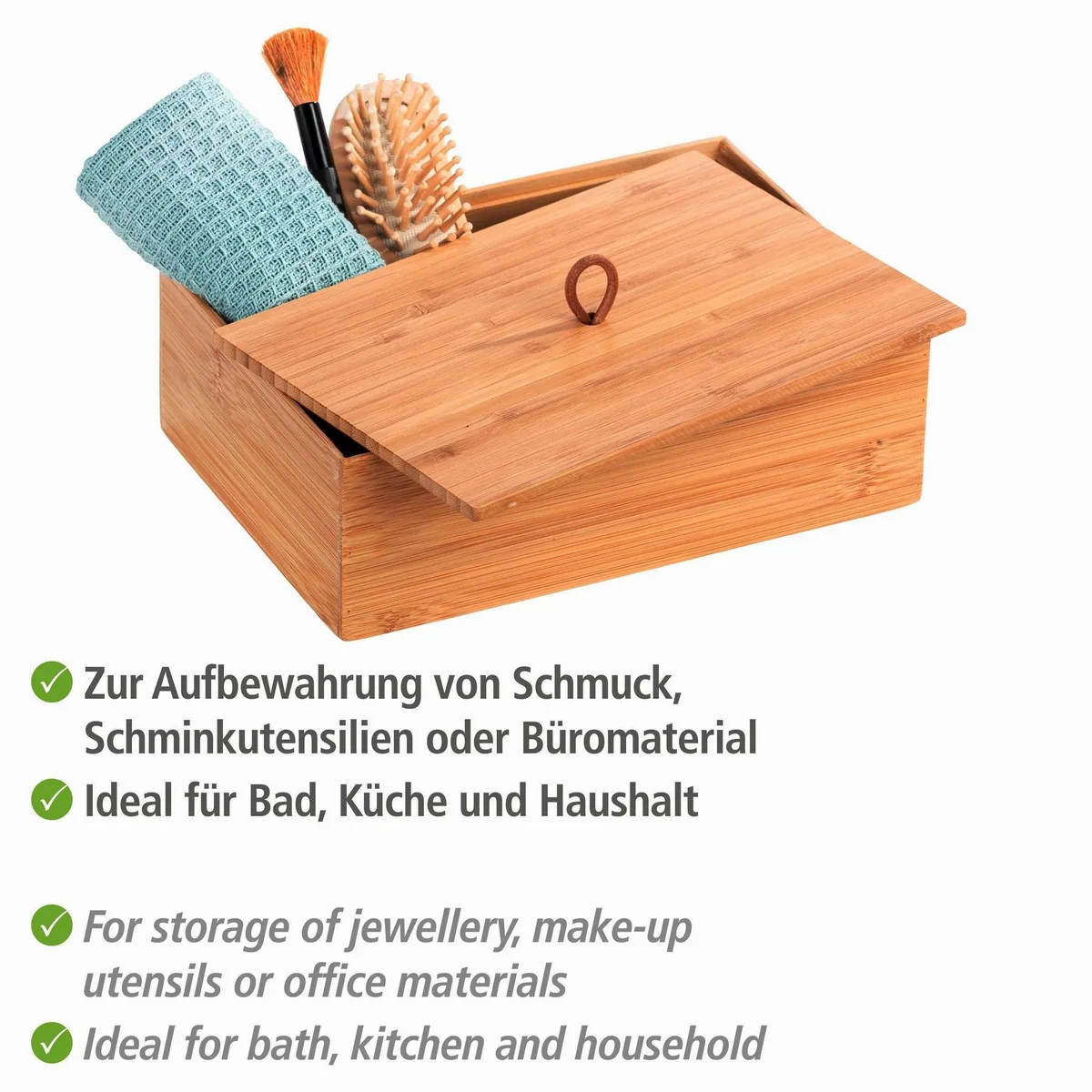 WENKO Aufbewahrungsbox Terra, mit Deckel und praktischer Schlaufe 4