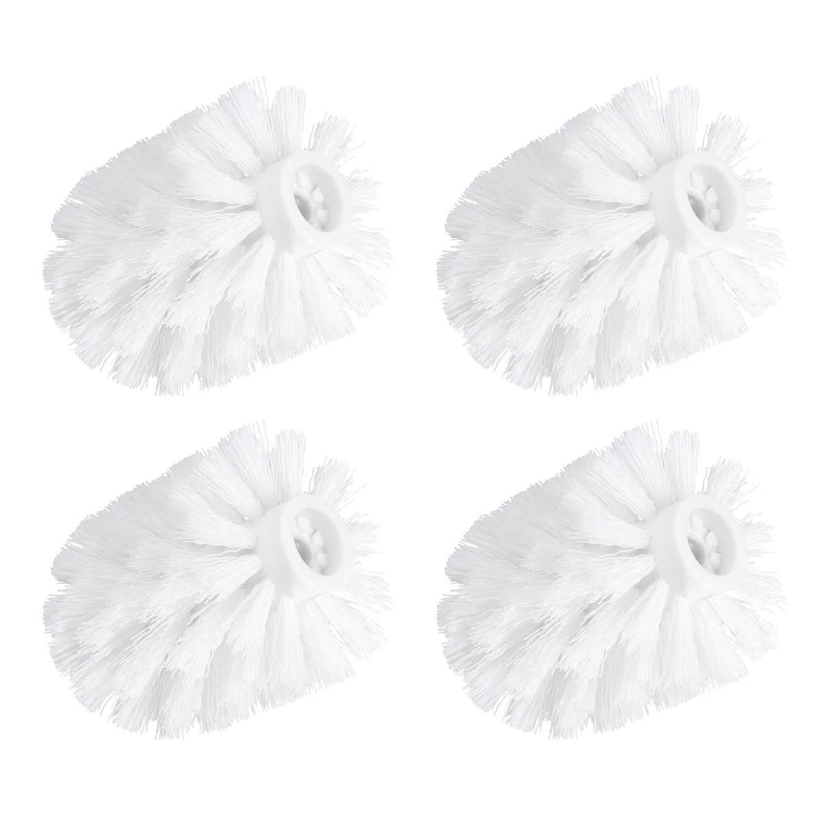 WENKO WC-Reinigungsbürste, 4-tlg. Set, langlebige Kunststoffborsten, Ø 7,5 cm