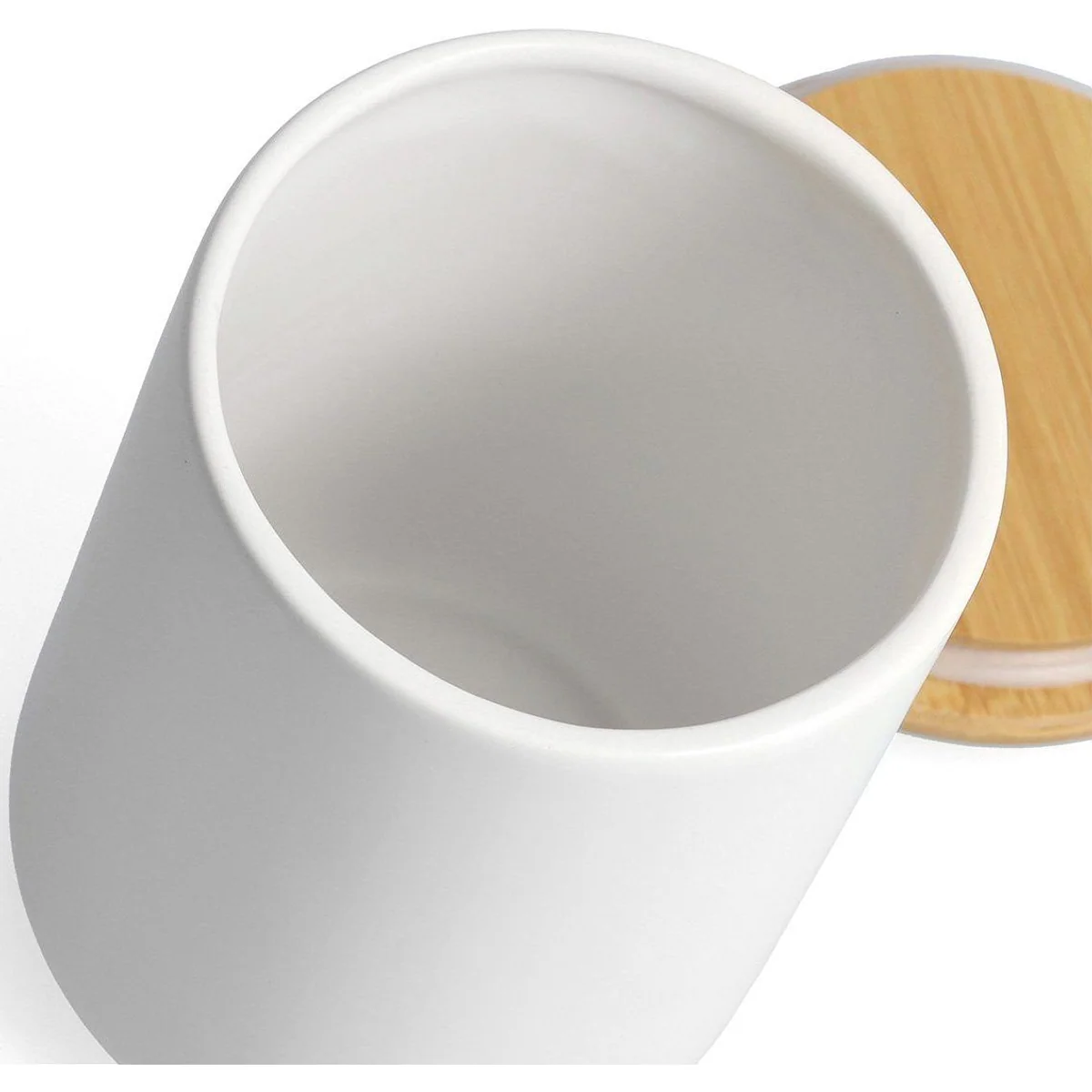 Zeller Present Vorratsdose, Bambusdeckel, 1200 ml, skandinavisches Design 2